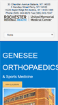 Mobile Screenshot of geneseeorthopaedics.com